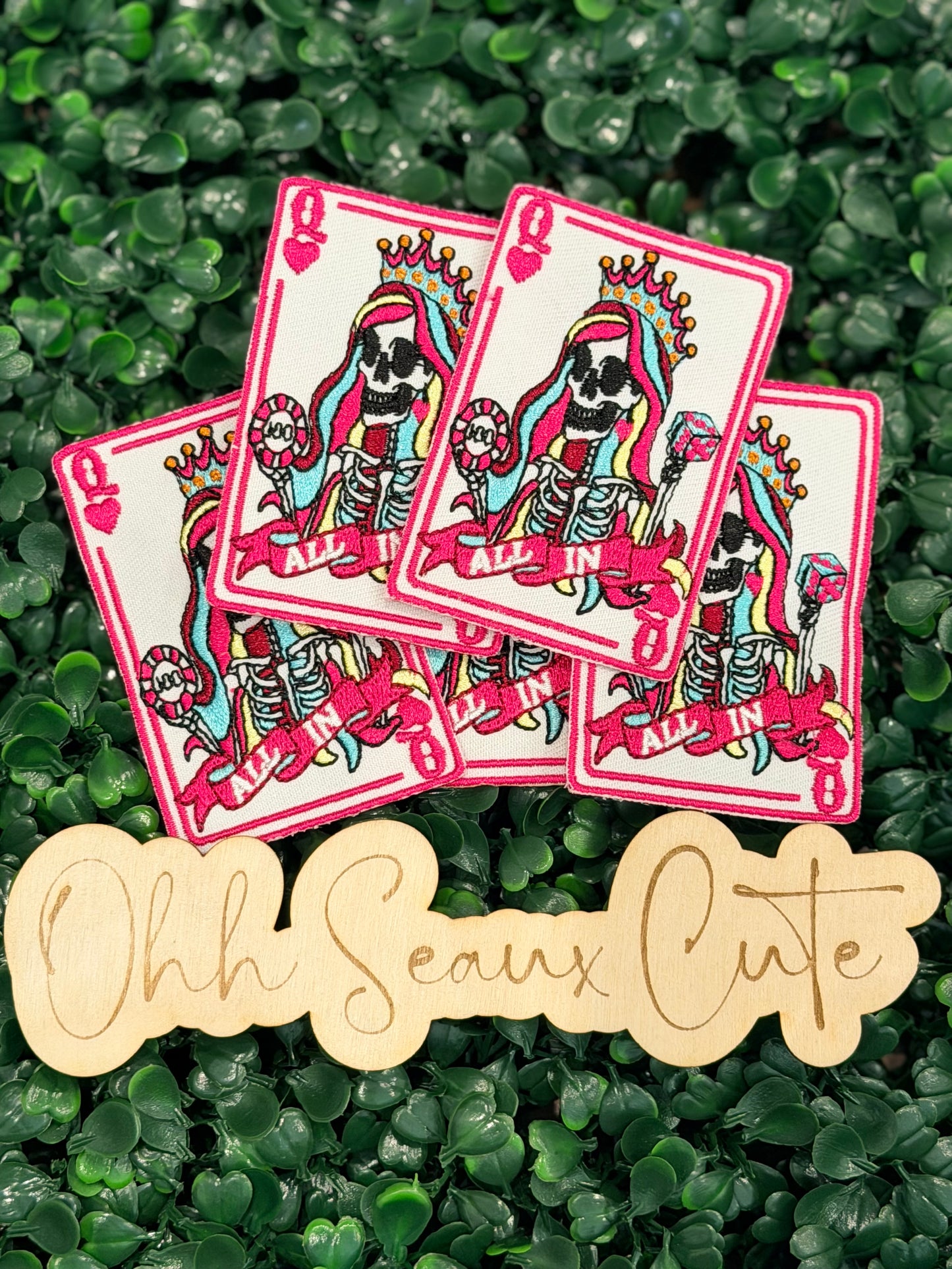 3.25” Double Down Queen Card