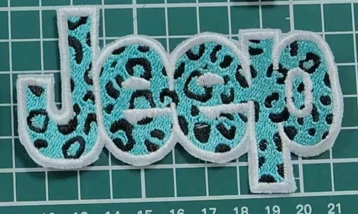 4” Leopard Teal Jeep (OSC Original Pattern)