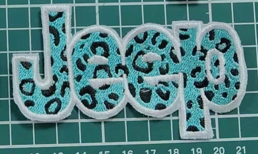 4” Leopard Teal Jeep (OSC Original Pattern)