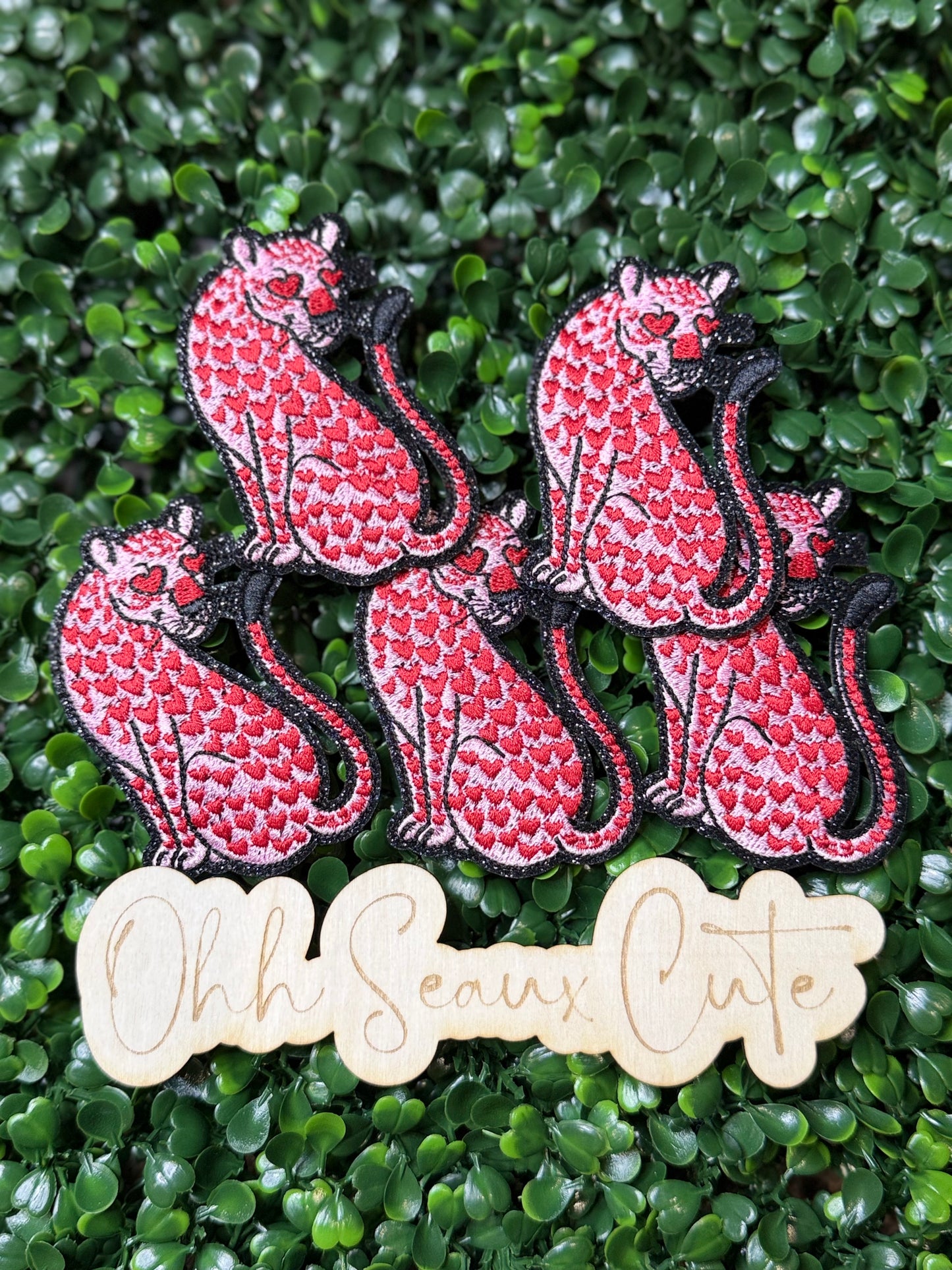 3” Valentine’s Heart Leopard