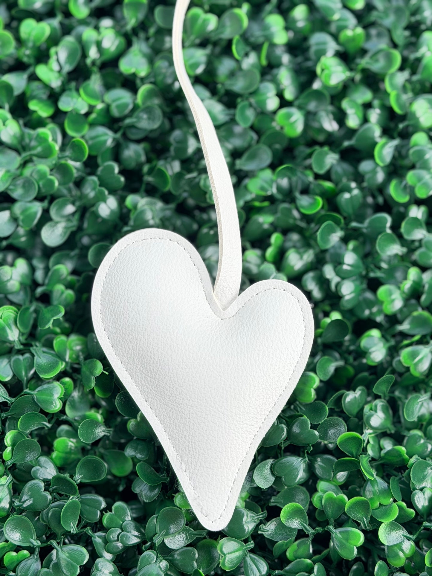 PU Leather Heart Bag Charm