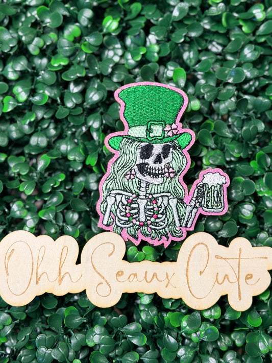 3.5” St Patrick’s Skelly Babe (OSC Copyright)