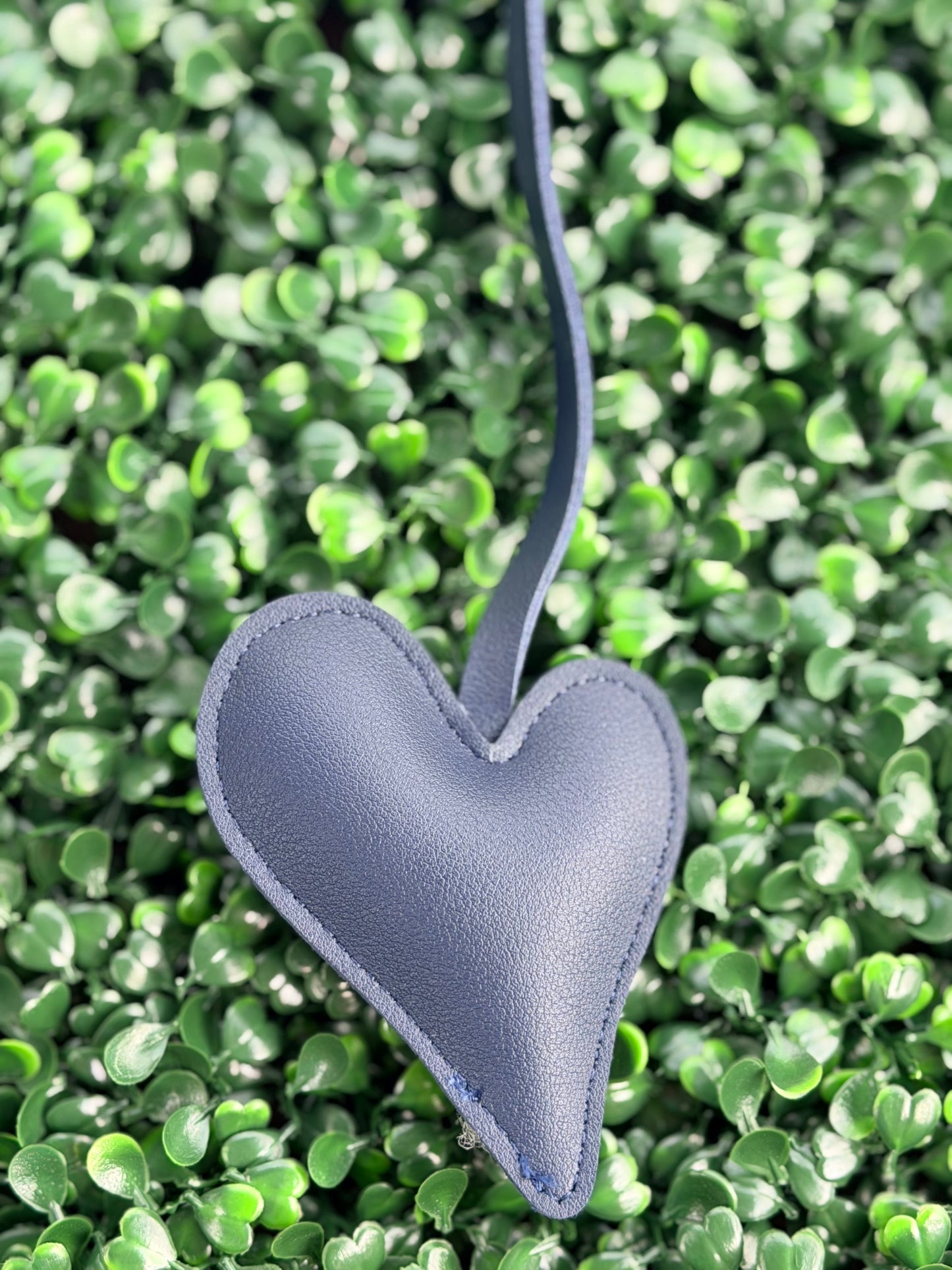 PU Leather Heart Bag Charm