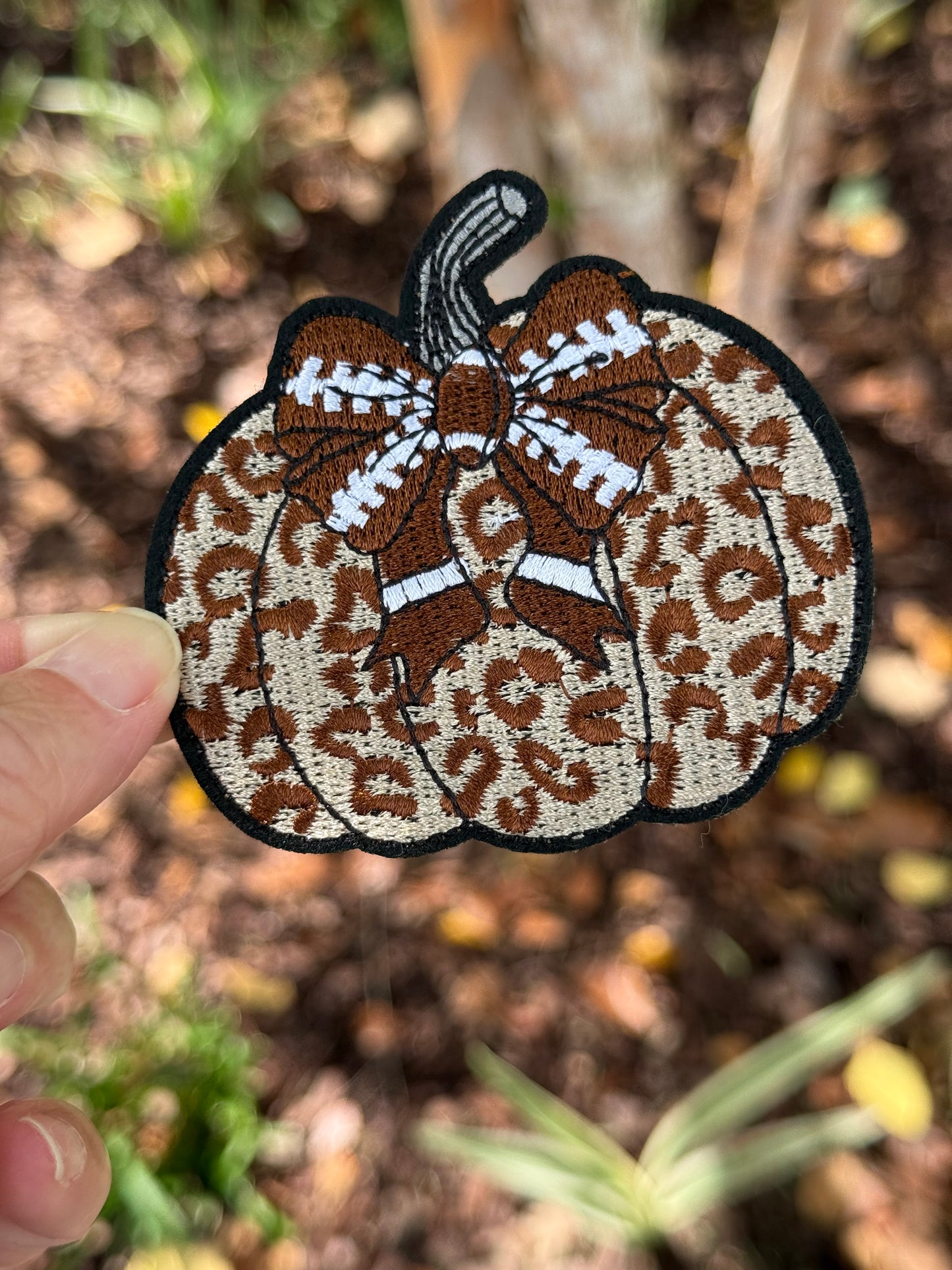3” Leopard Football Pumpkin