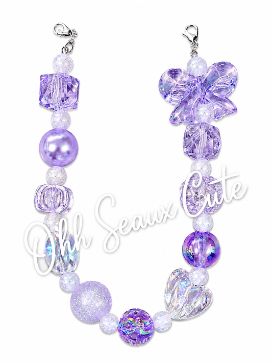9”  Purple Ice Hat Chain