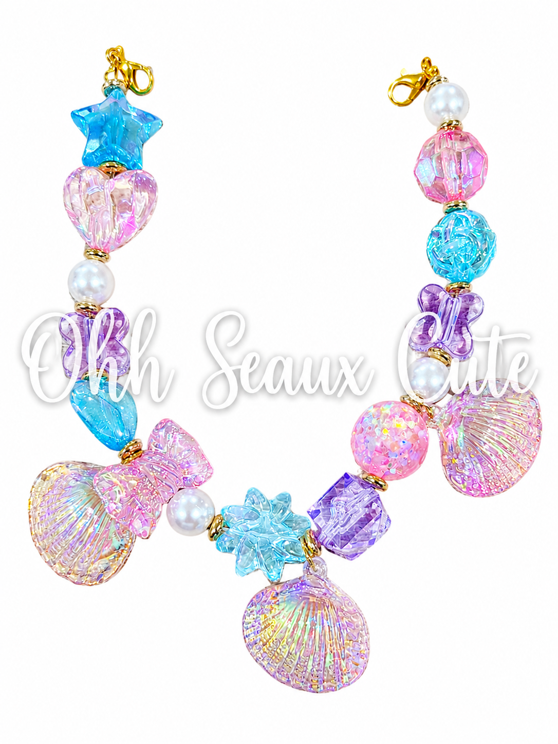 9” Seashells  Hat Chain