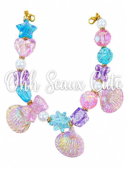 9” Seashells  Hat Chain