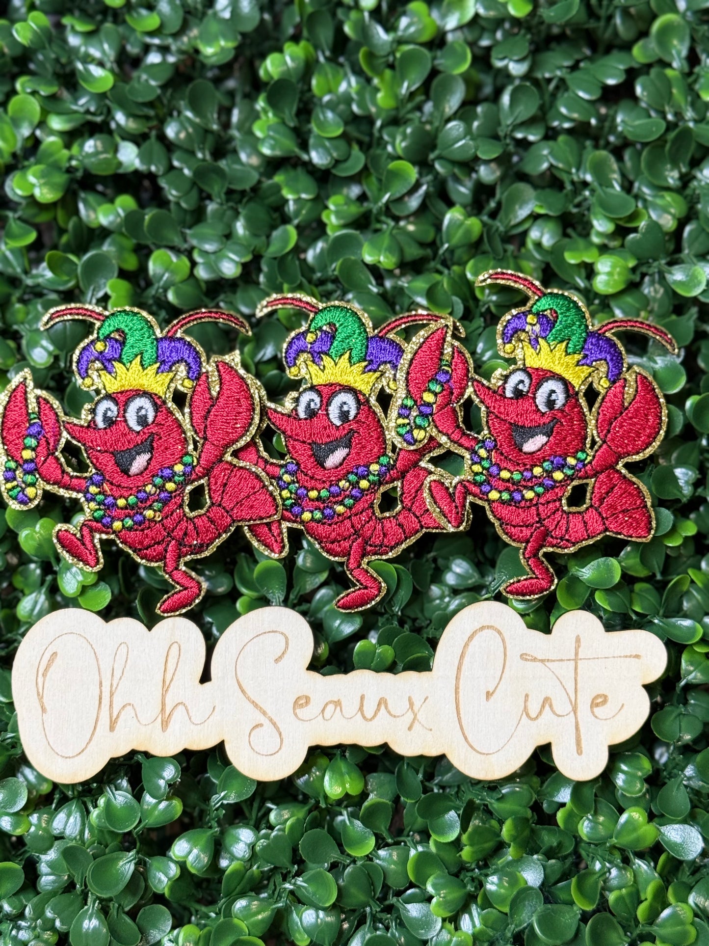 3” Mardi Gras Dancing Crawfish (OSC Original)DO NOT COPY
