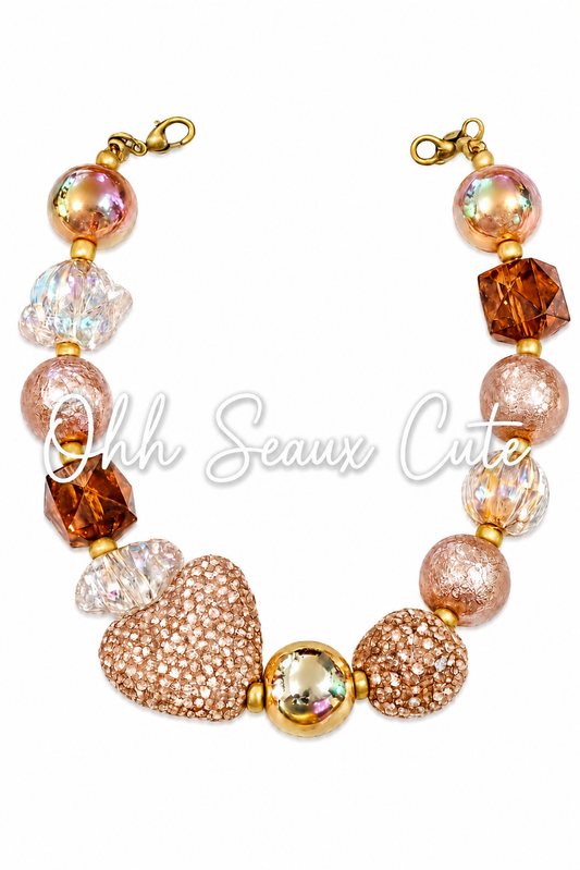 9” Crystal Chocolate 9 Hat Chain