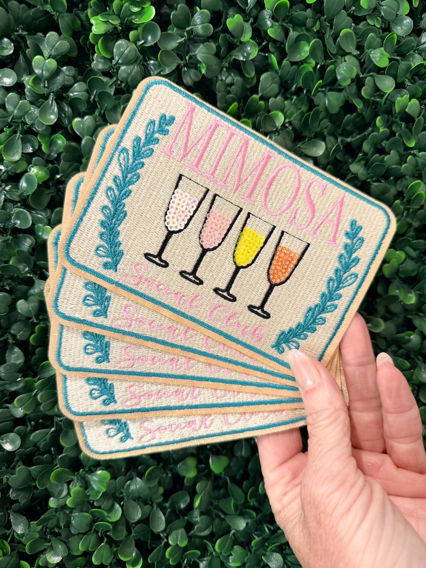 5” Glitter Mimosa Club (OSC ORIGINAL) DO NOT COPY