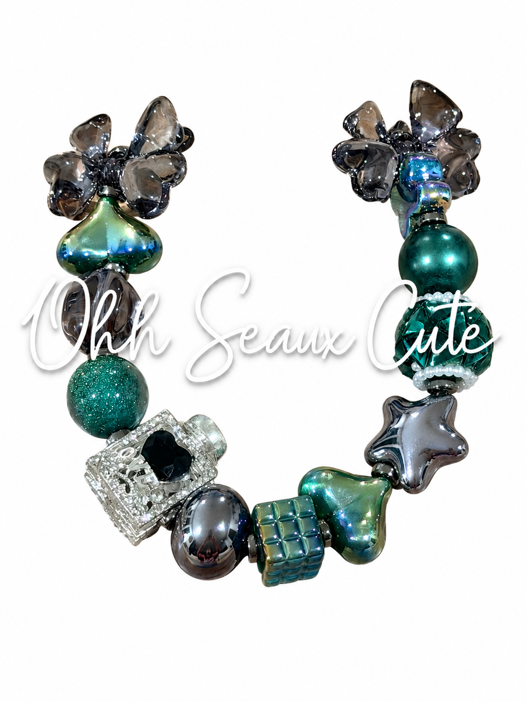 9” Deep Green 1 Hat Chain