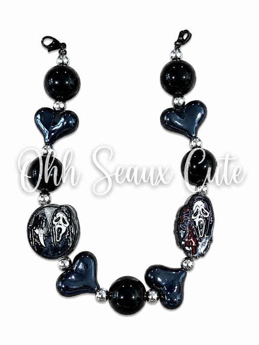 9” Scream Hearts Hat Chain