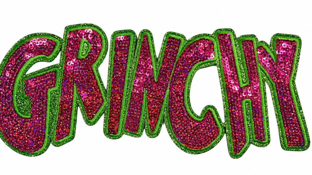 12” Sequin GRINCHY