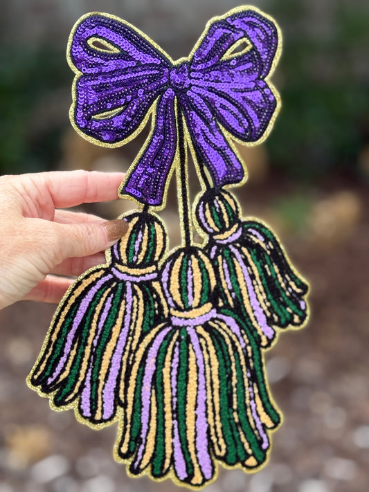 12” Chenille Mardi Gras Tassel