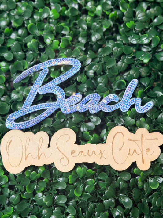 6” Sequin OG BEACH- OSC ORIGINAL Blue