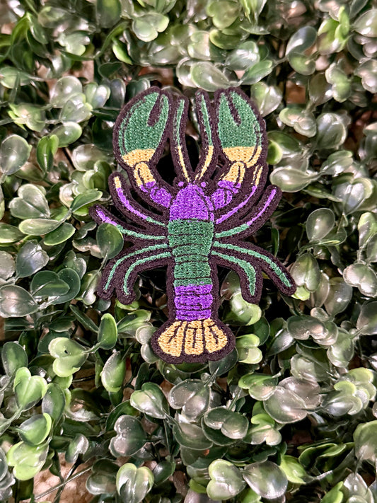 3” Multi-Colored Mardi Gras Crawfish
