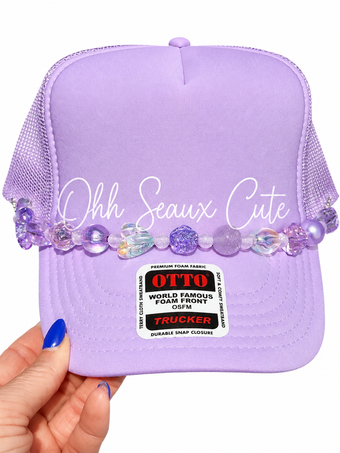9”  Purple Ice Hat Chain