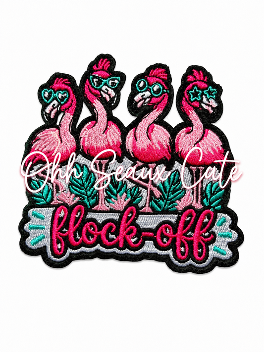 3.5” Flock-Off Flamingos