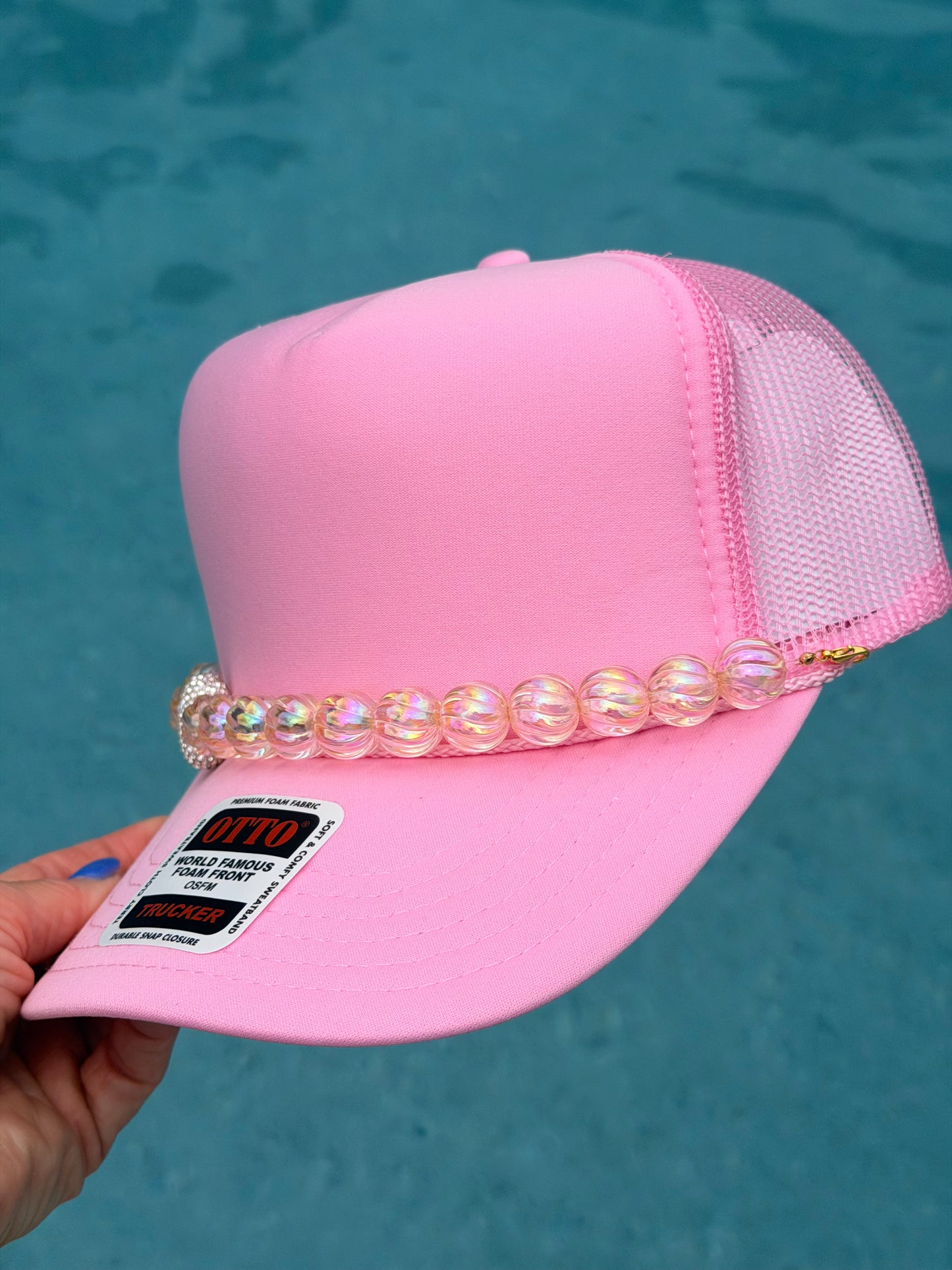 9” Sparkle Heart Hat Chain