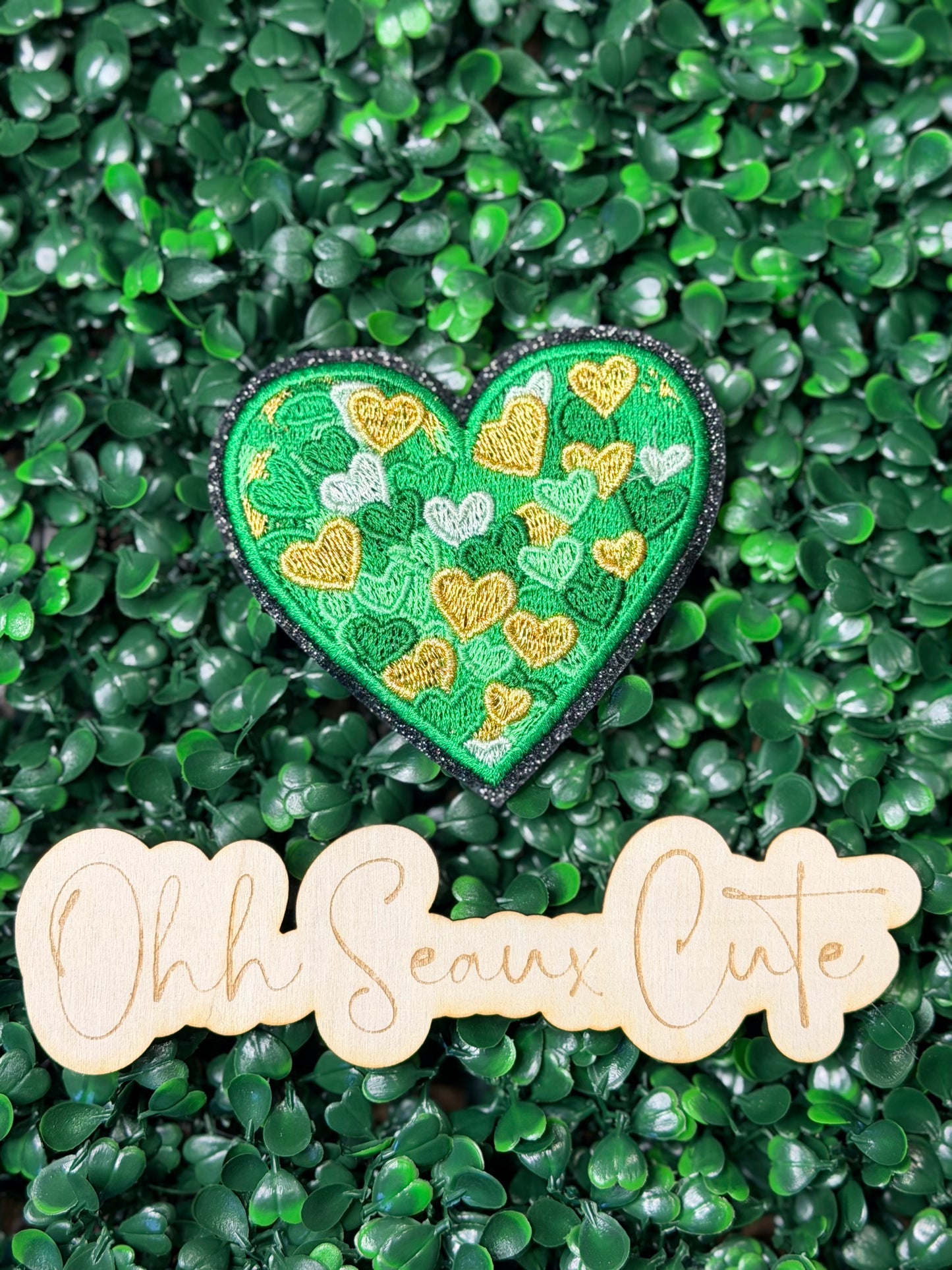 3” St Patrick’s Painted Heart