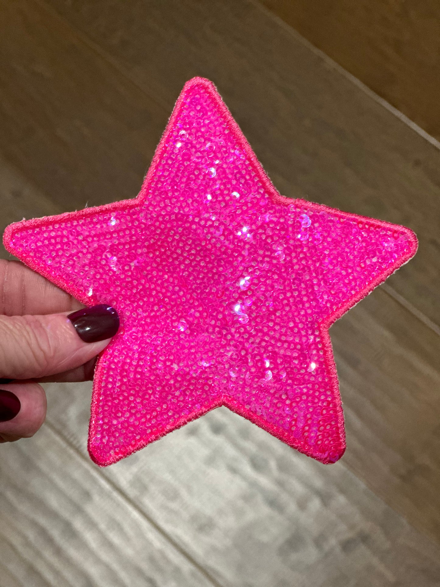 5” Sequin Star Patch