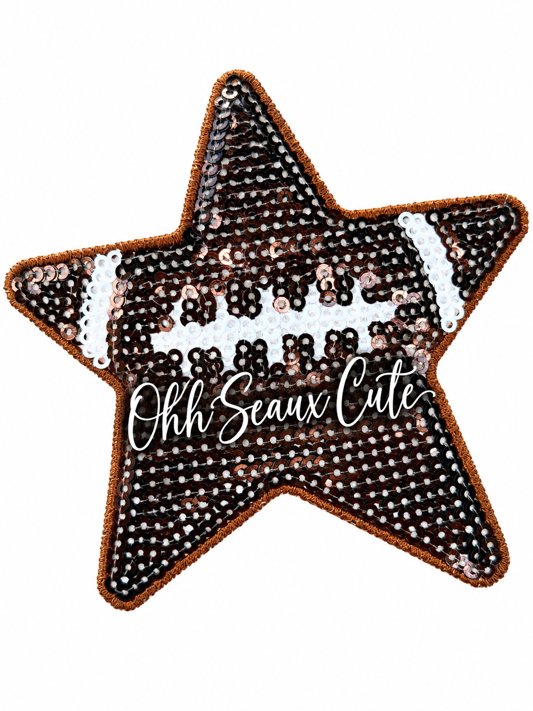 4” Sequin Football Star