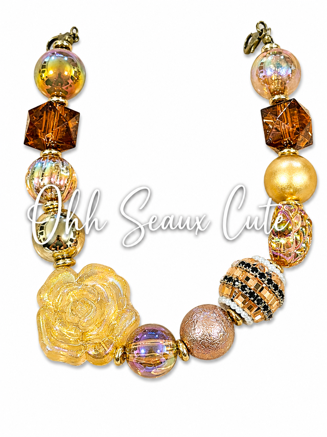 9” Crystal Chocolate 11 Hat Chain