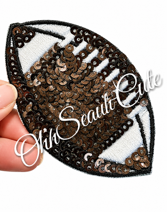 2.5” Sequin 3D Football
