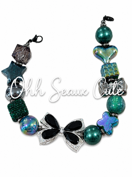 9” Deep Green 4 Hat Chain