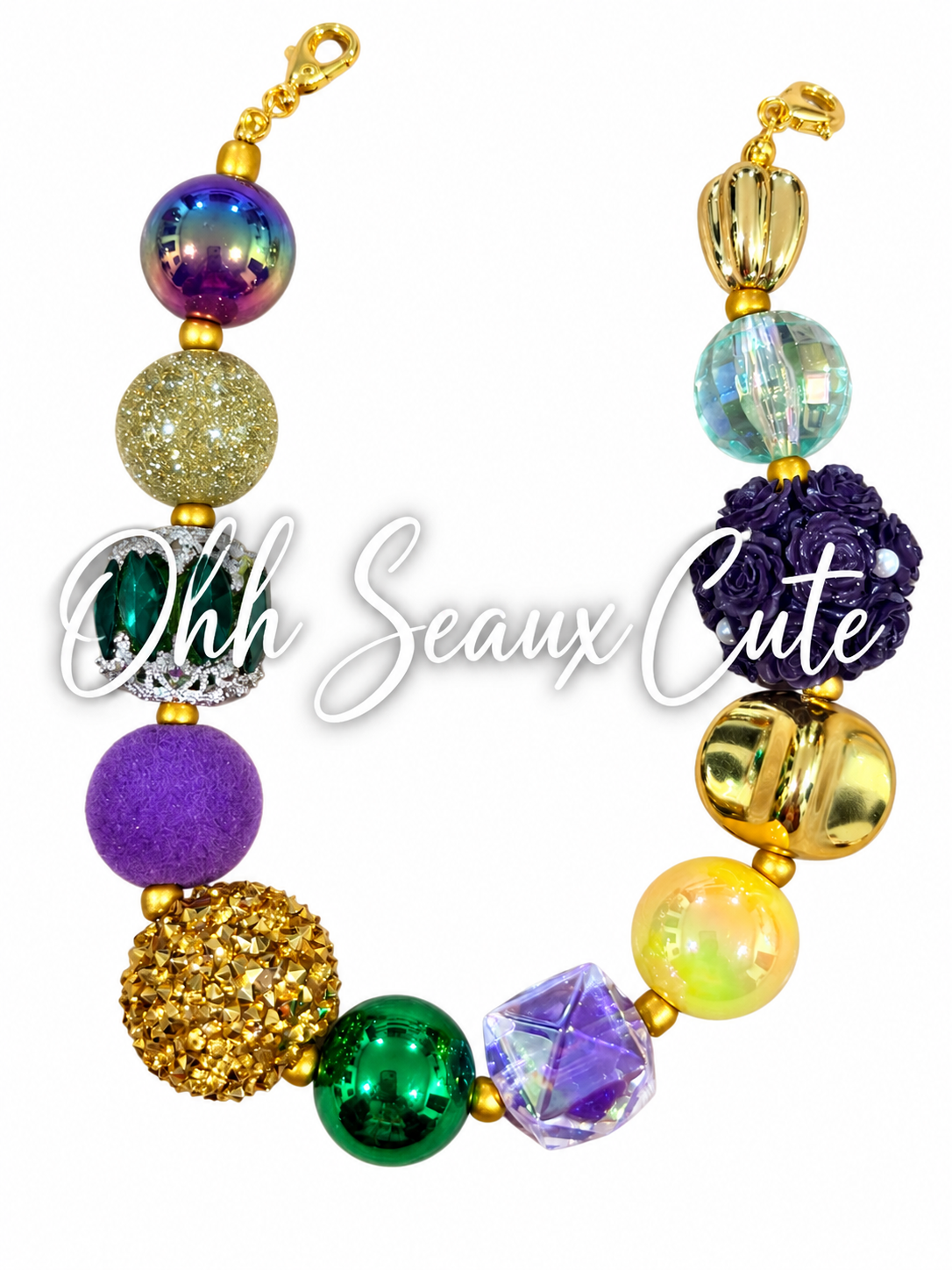 9” Mardi Gras 6 Hat Chain