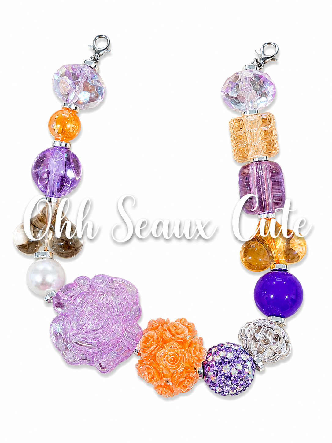 9” Clemson Ice 8 Hat Chain