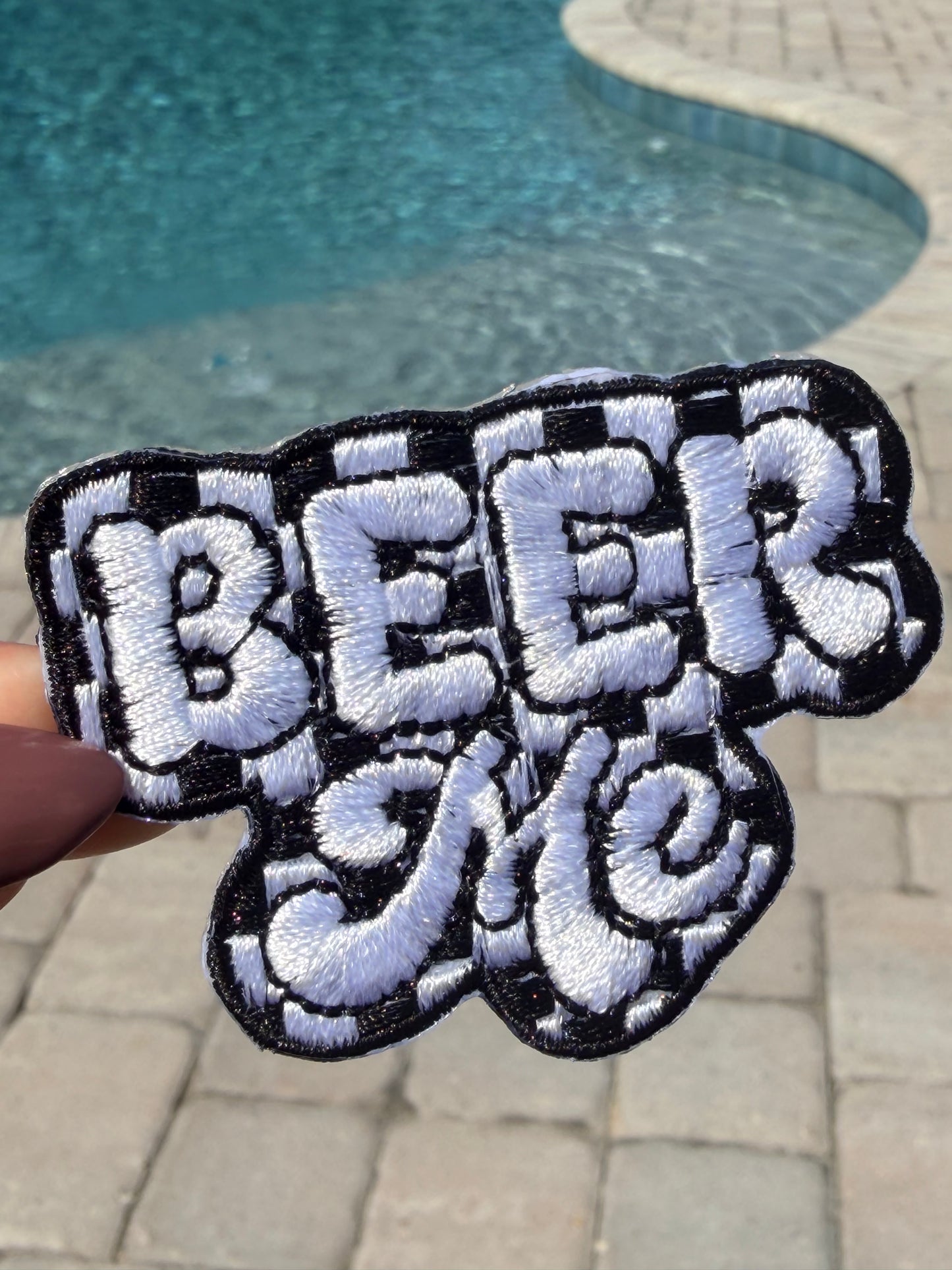 2.5” Checkered BEER ME