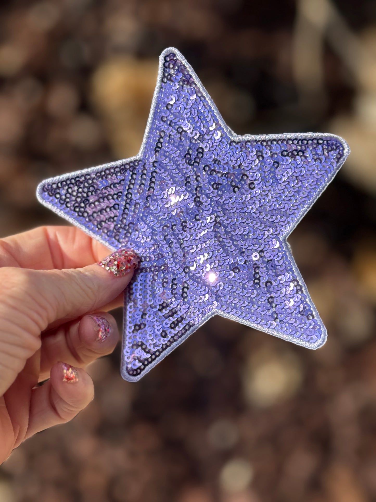 5” Sequin Star Patch
