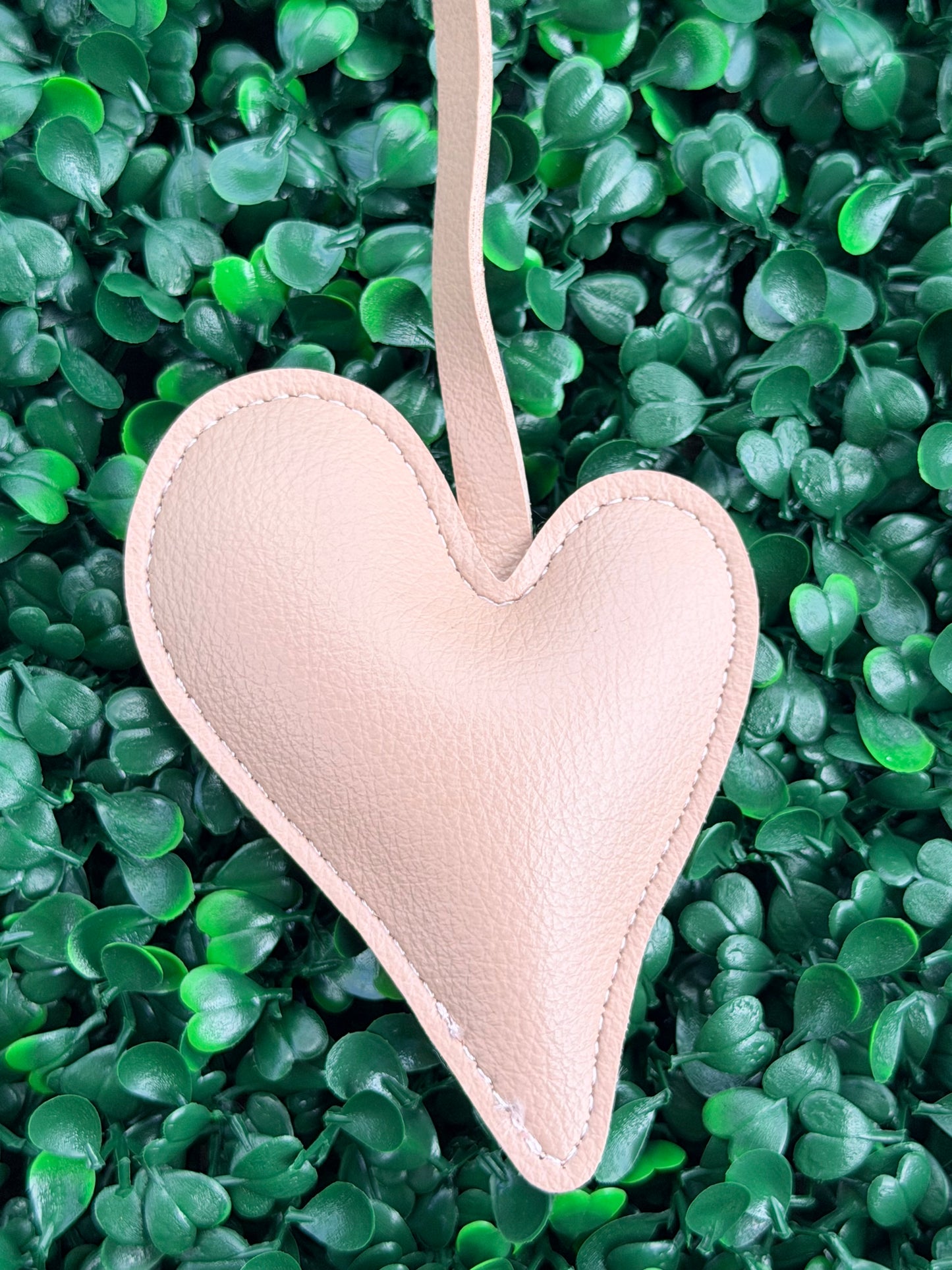 PU Leather Heart Bag Charm