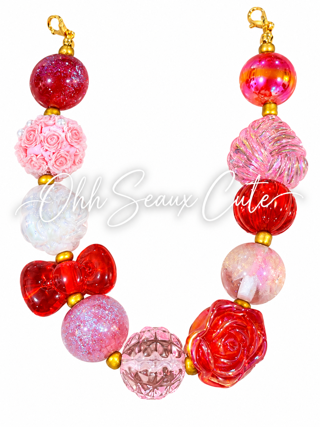 9” Red 9 Hat Chain