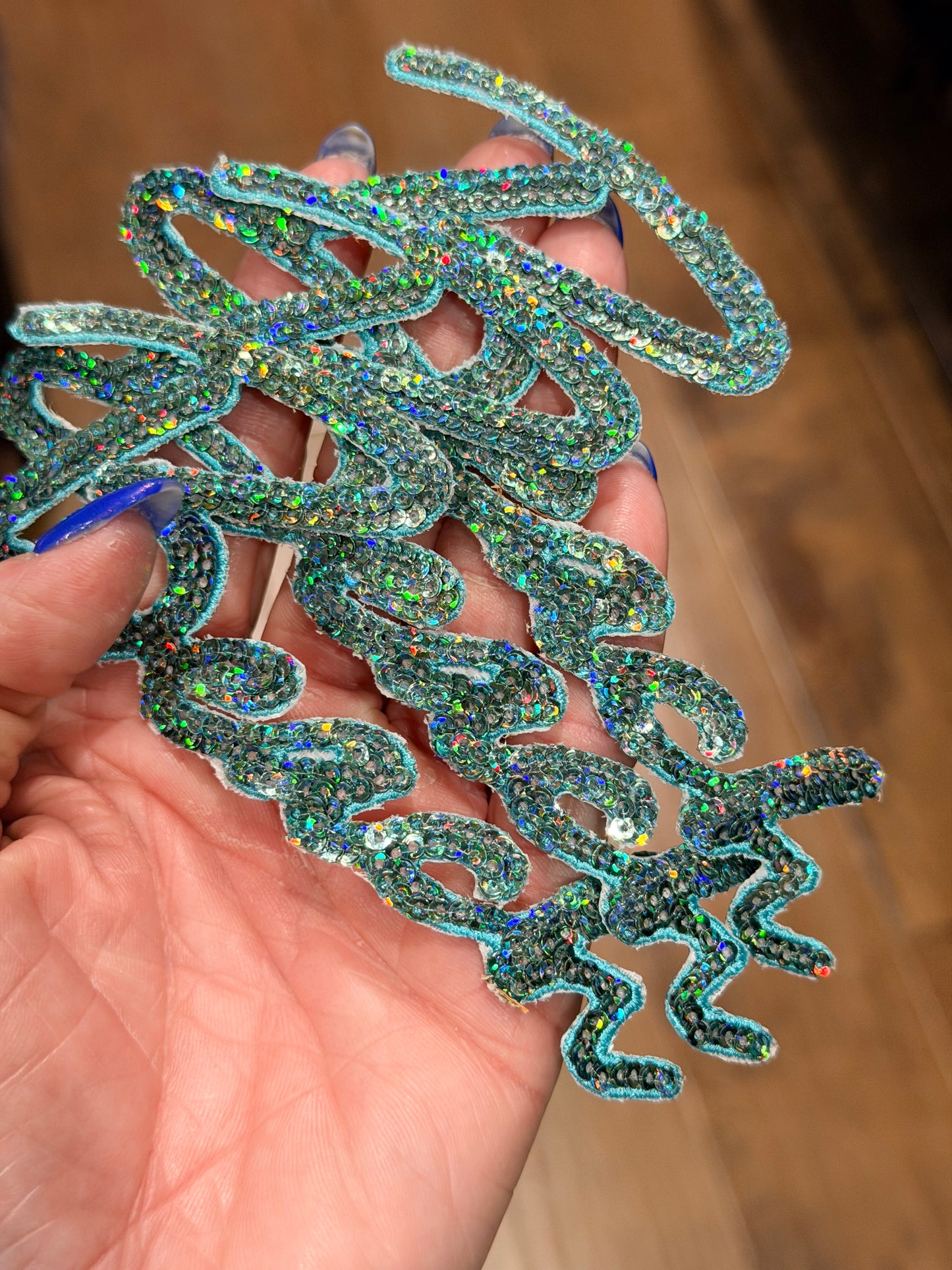 6” Sequin OG BEACH- OSC ORIGINAL Teal