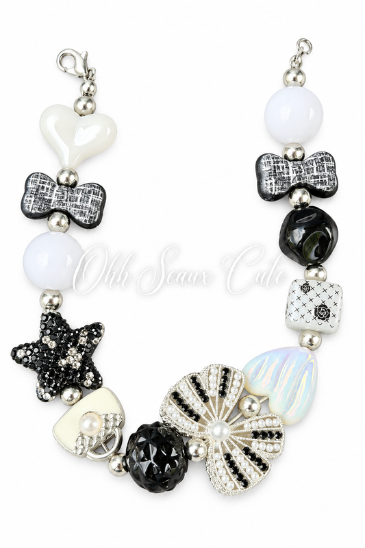 Black/White 8 Hat Chain