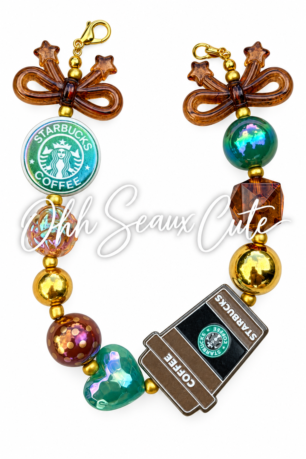 9” Starbucks 7 Hat Chain