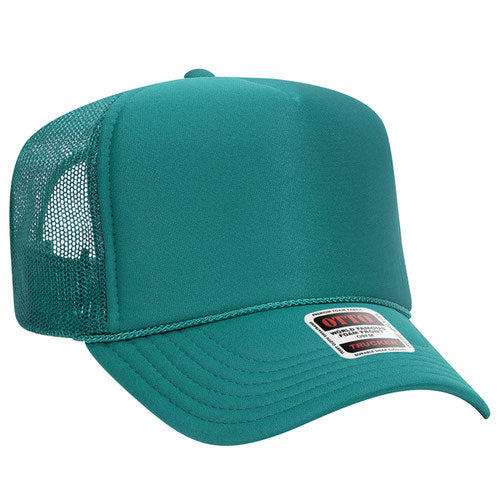 Otto High Crown Foam Trucker -Jade