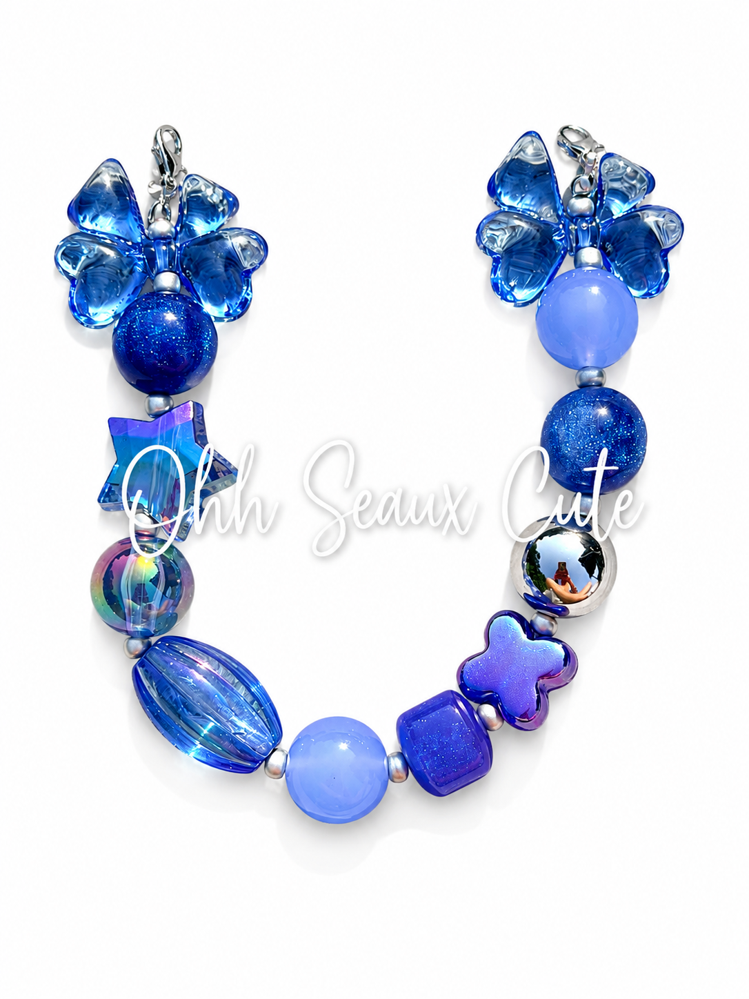 9” Royal Blue 2 Hat Chain