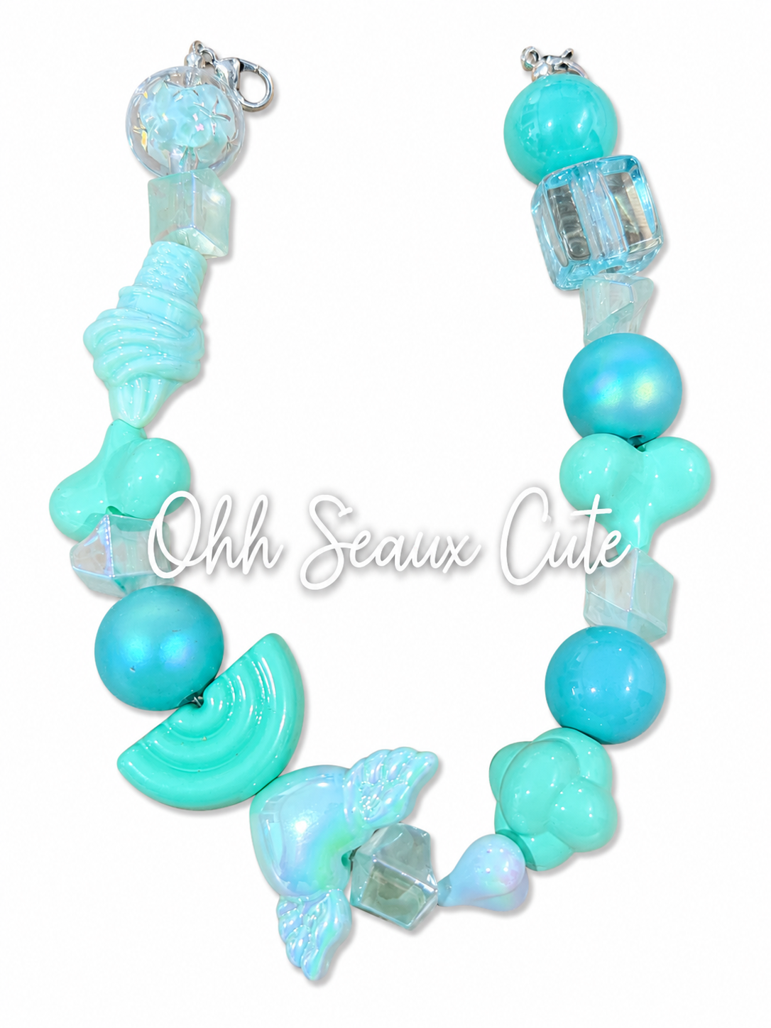 9”  Teal Dreams Hat Chain