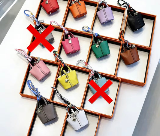 PU Leather Mini Purse Bag Charm