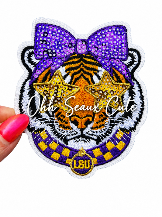 3.5” LSU Hairbow Mascot