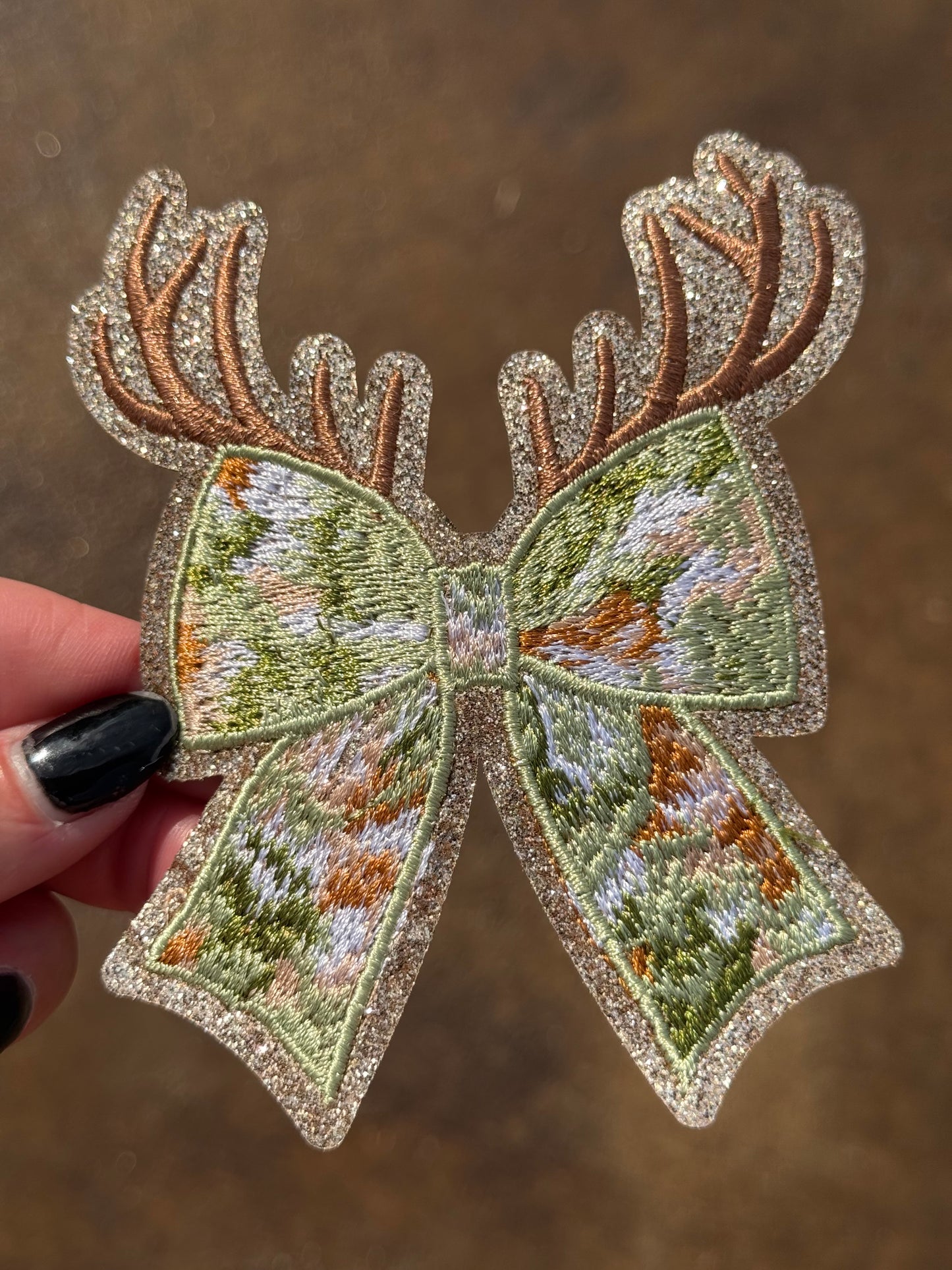 3.5” Camo Glitter Antlers