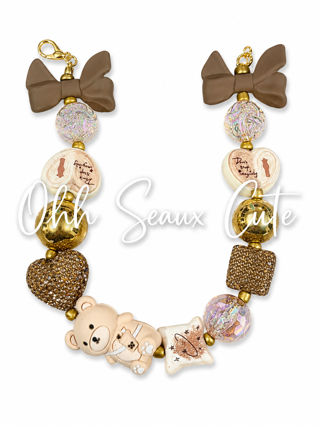 9” Teddy Bear 1 Hat Chain