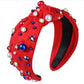 Red, White, Blue Embellished Headband