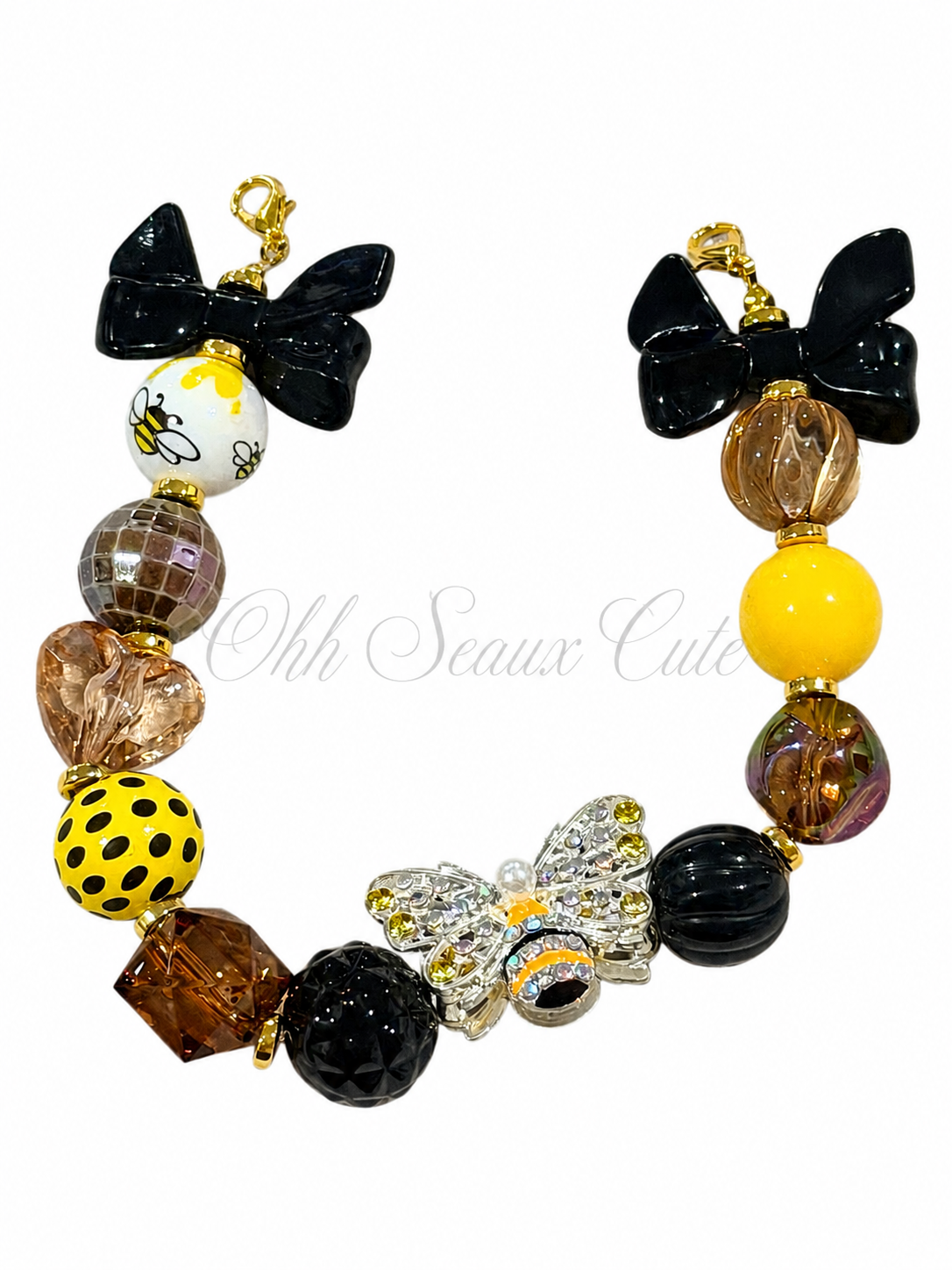 9” Honeybee 10 Hat Chain