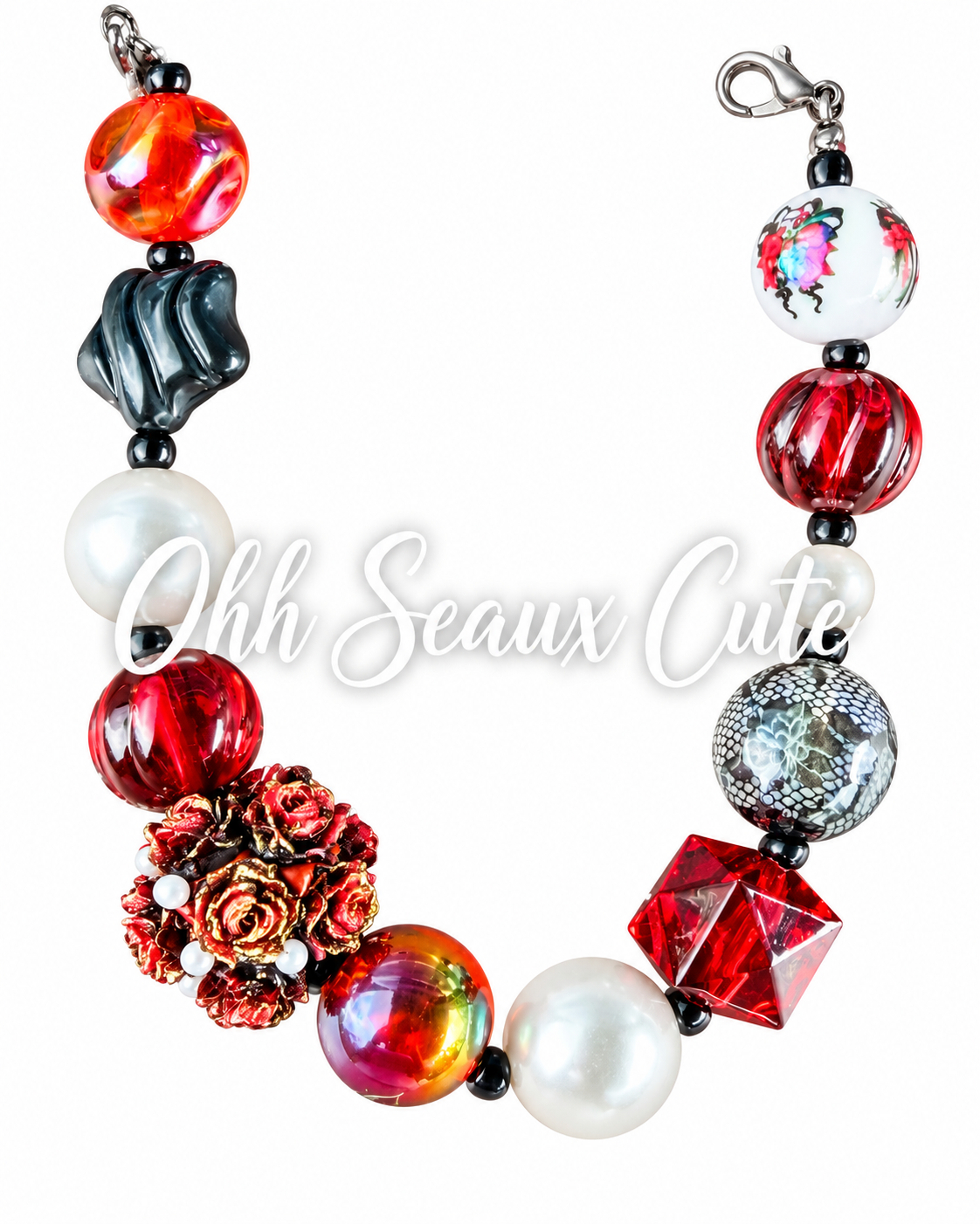 Red 10 Hat Chain