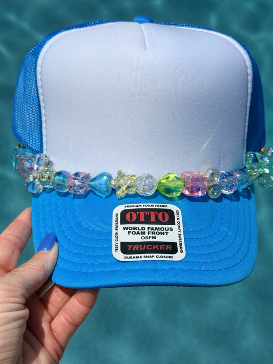 9” Crystal Rainbow Hat Chain