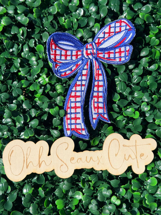 5.5” USA Plaid Bow